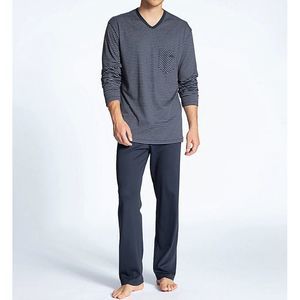 Calida Relax Streamline Pajama Pant Set -  Dark Sapphire  41667